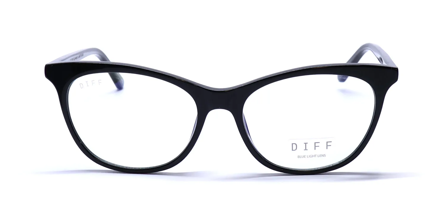 Diff Jade Blue Light Lens bk Eyeglasses Black 51mm 3