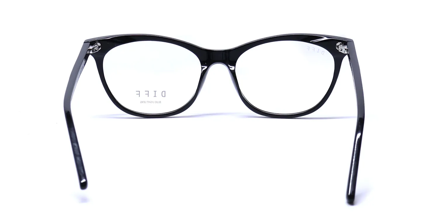 Diff Jade Blue Light Lens bk Eyeglasses Black 51mm 5