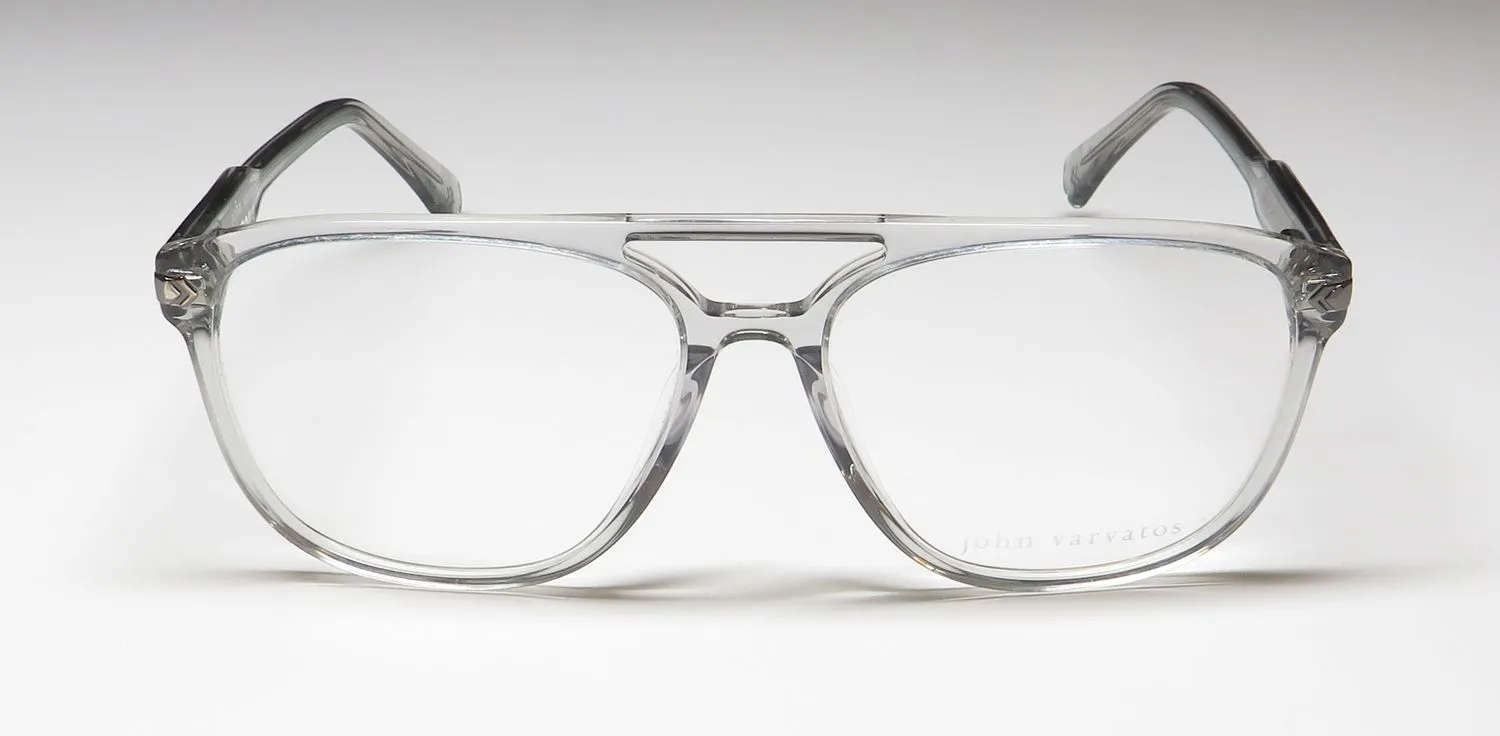 John Varvatos Vjv424 smoke Eyeglasses Smoke Crystal 56mm 3