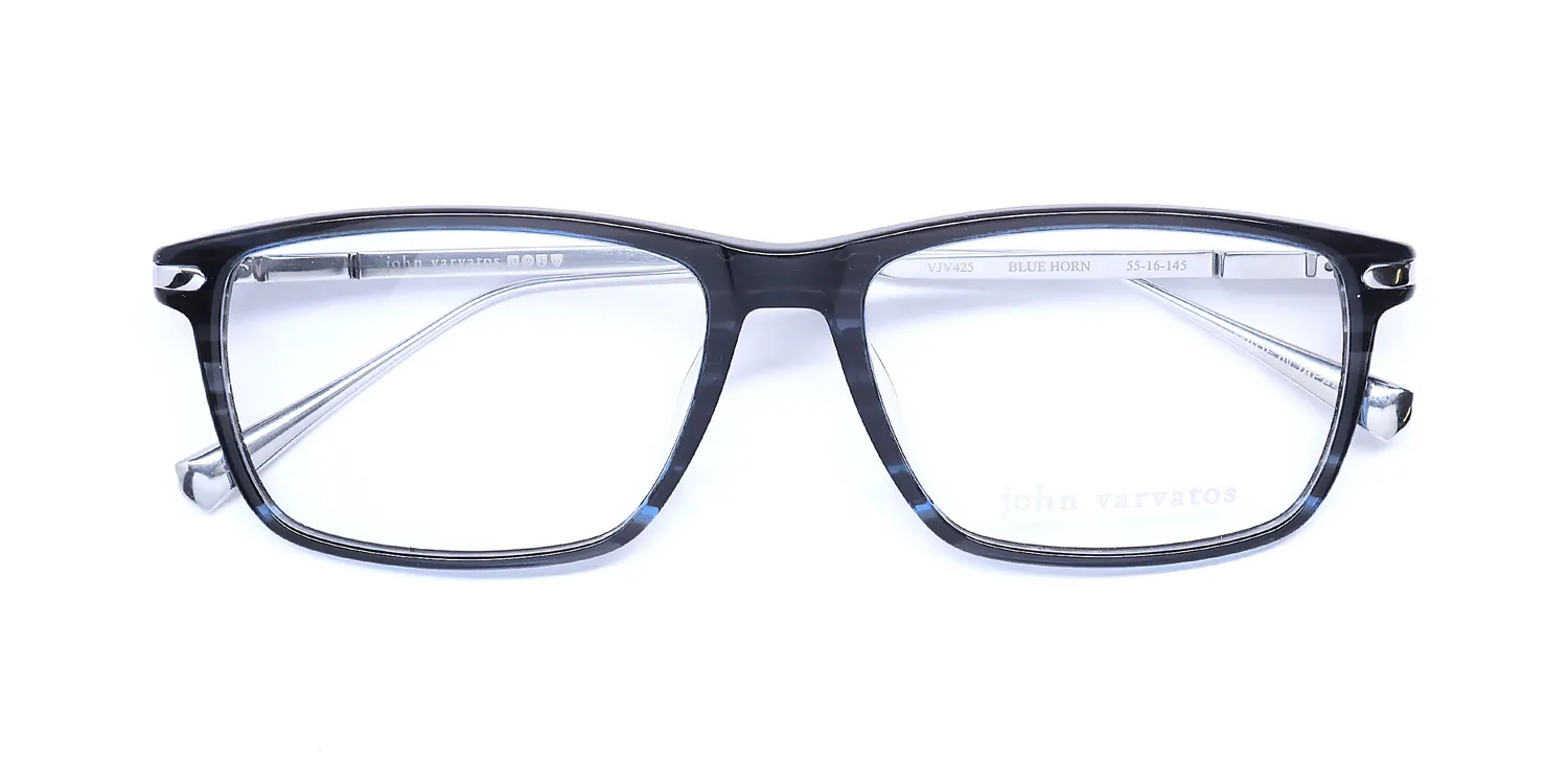 John Varvatos Vjv425 blue horn Eyeglasses Blue Horn 55mm 2