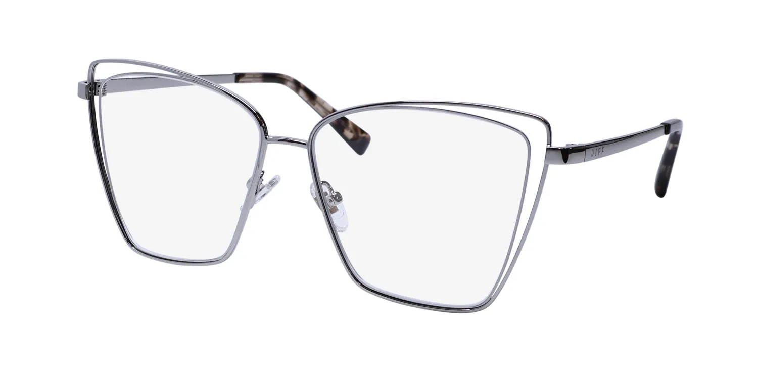 Diff Becky Iii sv Eyeglasses Silver 57mm