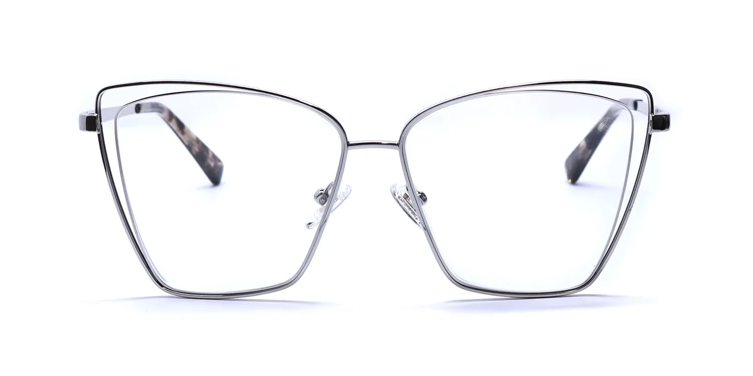 Diff Becky Iii sv Eyeglasses Silver 57mm 3
