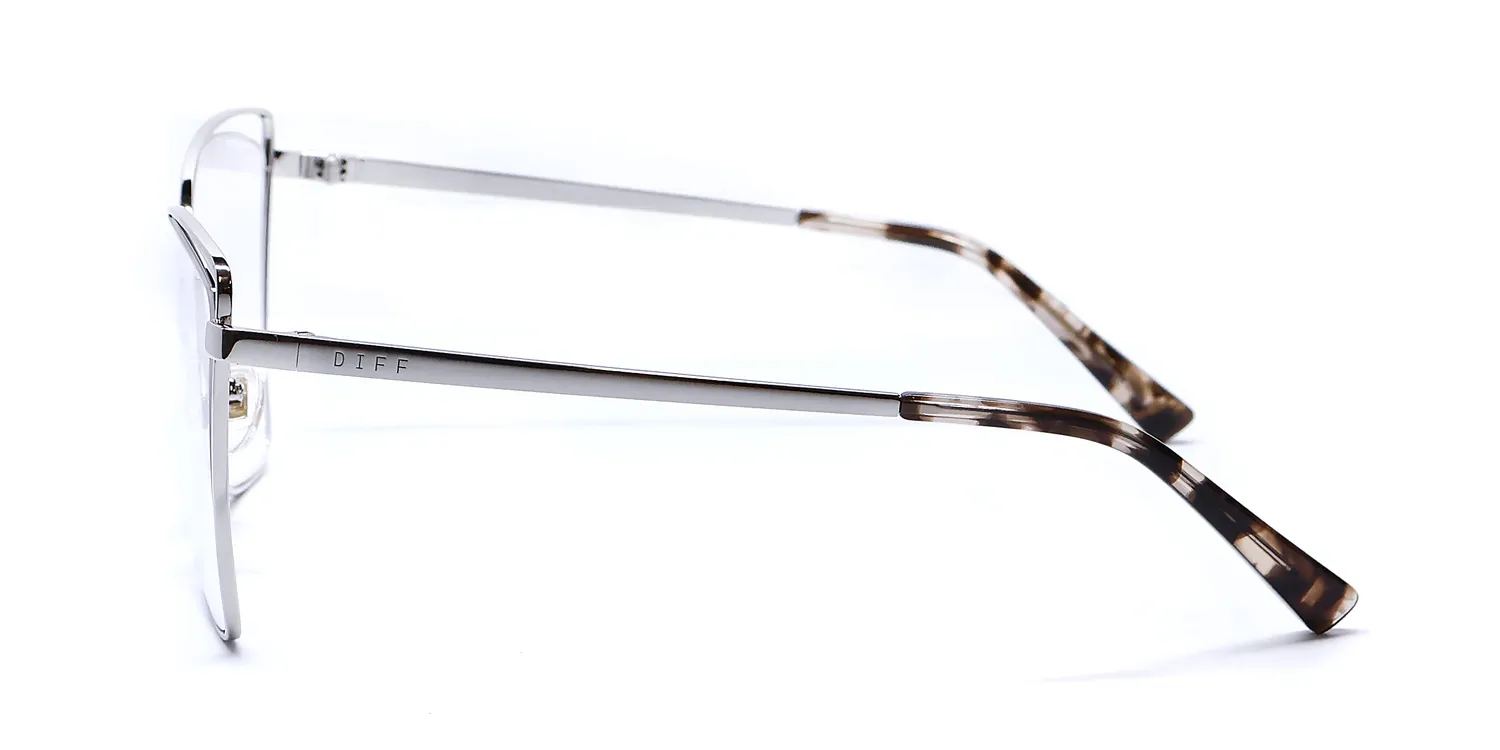 Diff Becky Iii sv Eyeglasses Silver 57mm 4