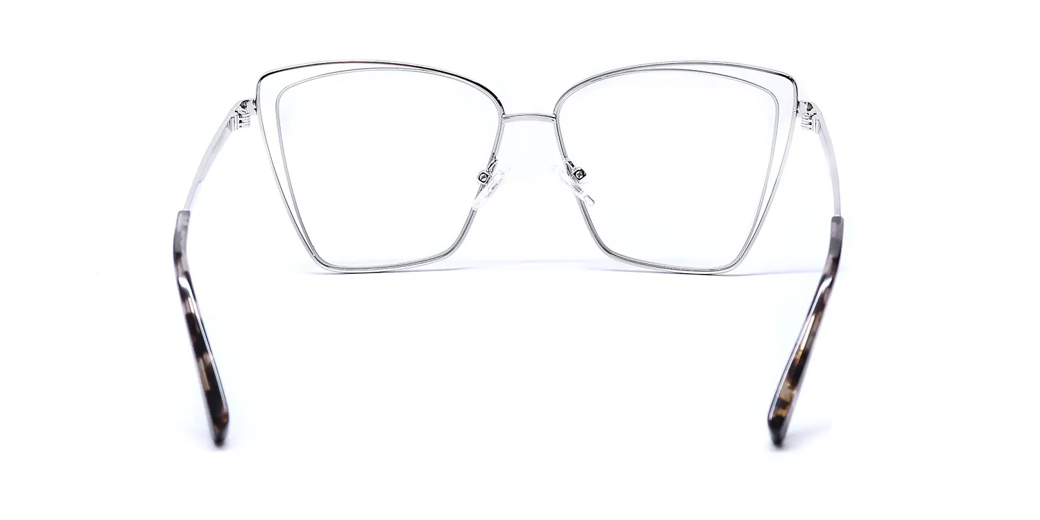 Diff Becky Iii sv Eyeglasses Silver 57mm 5