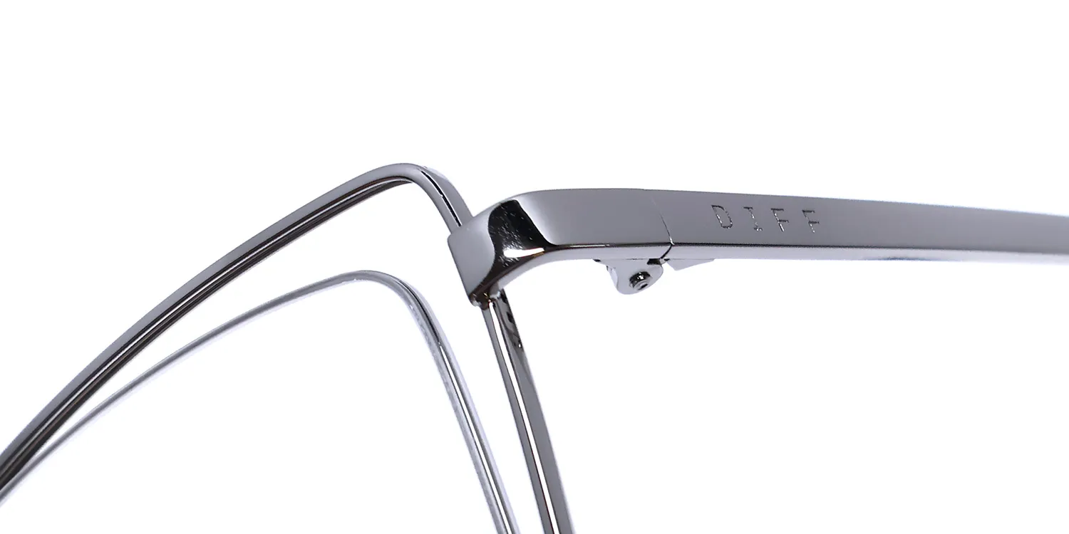 Diff Becky Iii sv Eyeglasses Silver 57mm 6
