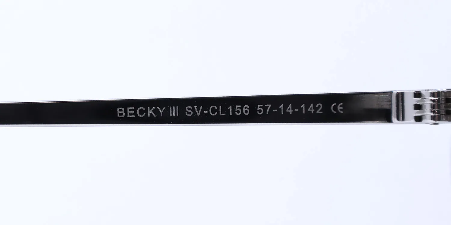 Diff Becky Iii sv Eyeglasses Silver 57mm 8