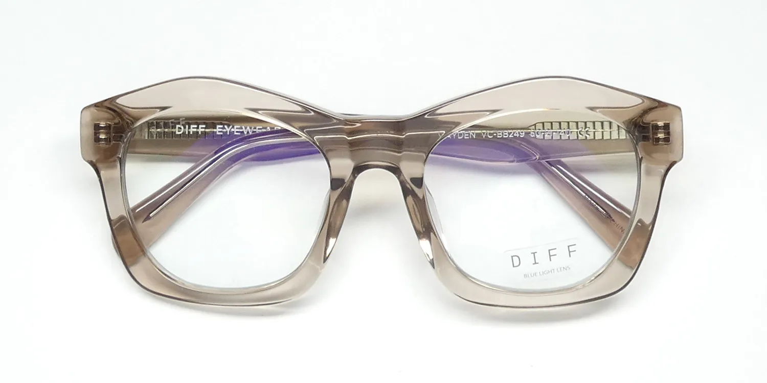 Diff Hayden Blue Light Lens vc Eyeglasses Vintage Crystal 50mm 2