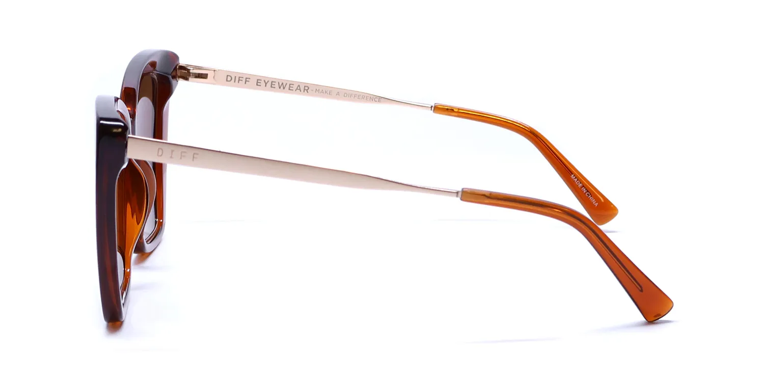 Diff Becky Iv cg/bn Sunglasses Cognac Crystal 56mm 4