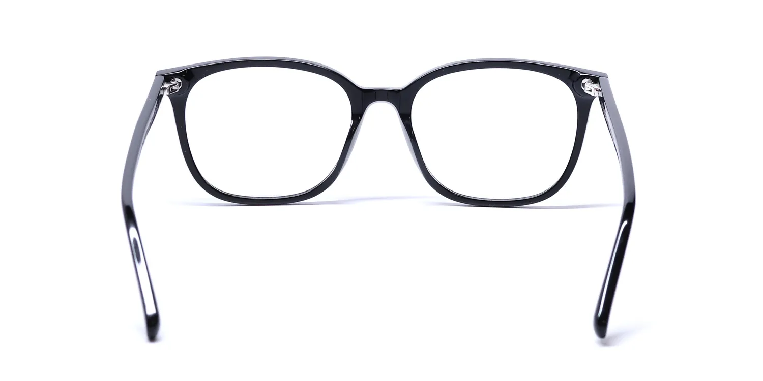 Diff 0287 Clarke Blue Light Lens bk Eyeglasses Black 55mm Unisex 5