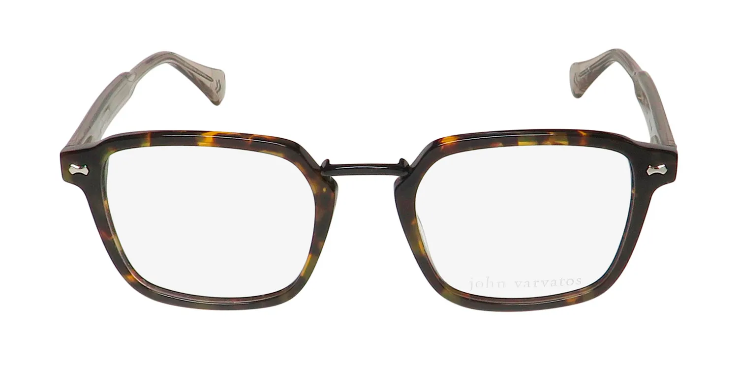 John Varvatos Vjv427 havana Eyeglasses Havana Brown 49mm 3