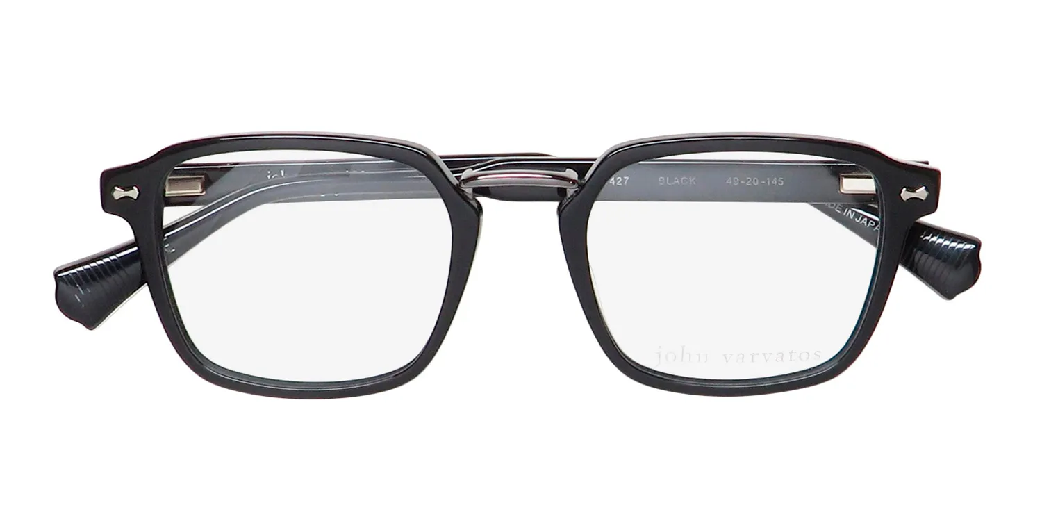 John Varvatos Vjv427 black Eyeglasses Black 49mm 2
