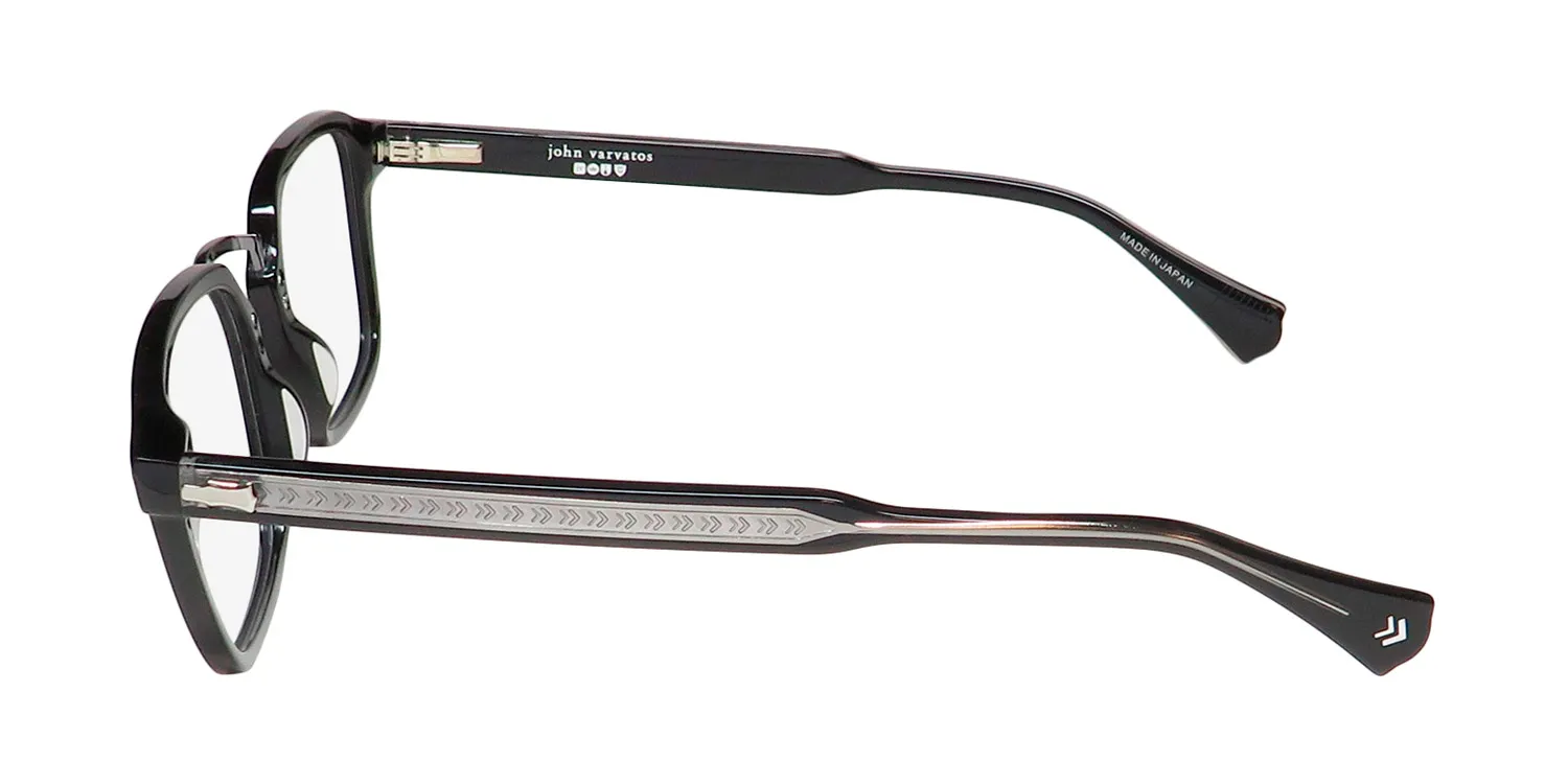 John Varvatos Vjv427 black Eyeglasses Black 49mm 4