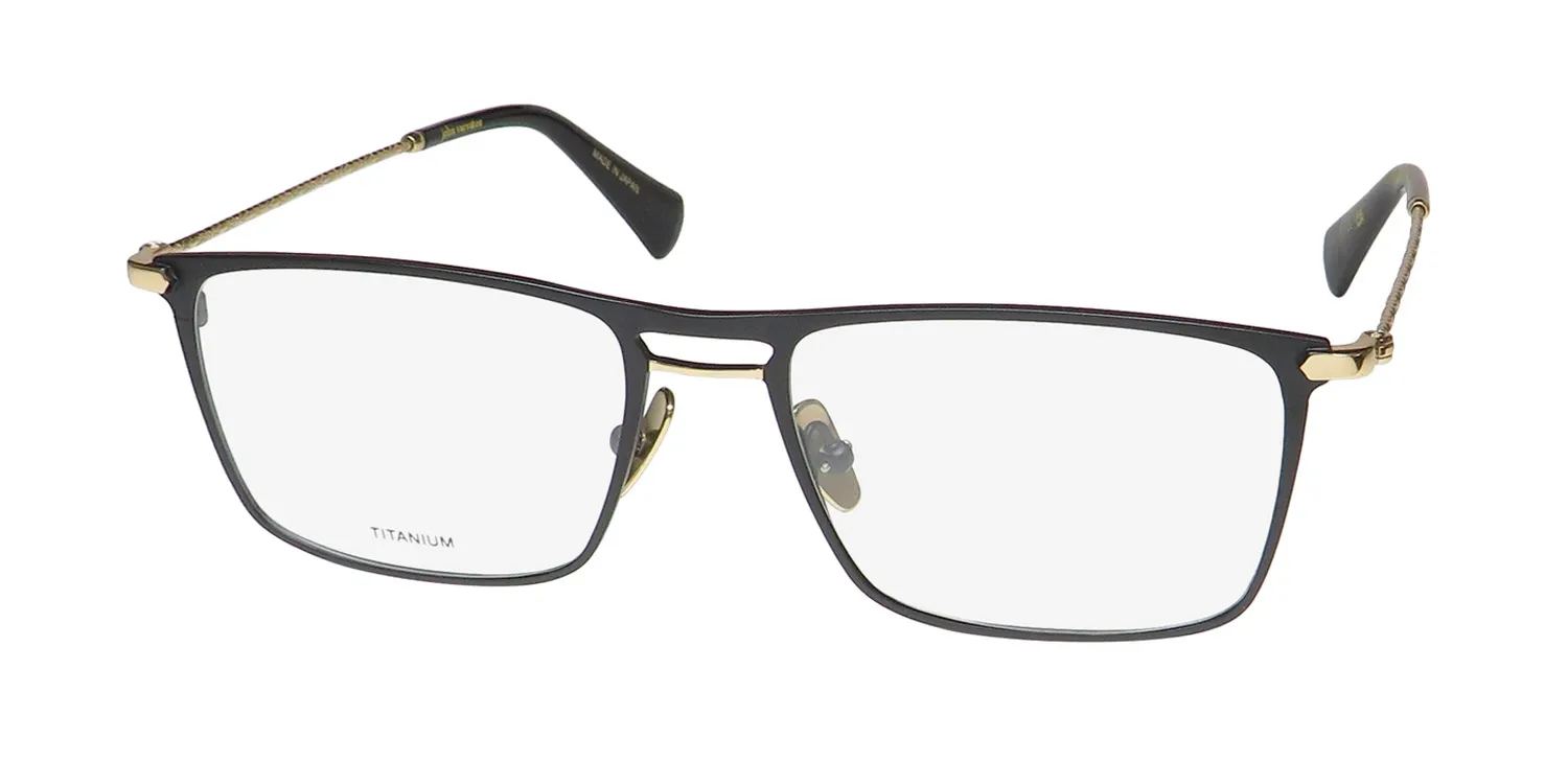 John Varvatos Vjv191 matte black / gold Eyeglasses Matte Black 52mm