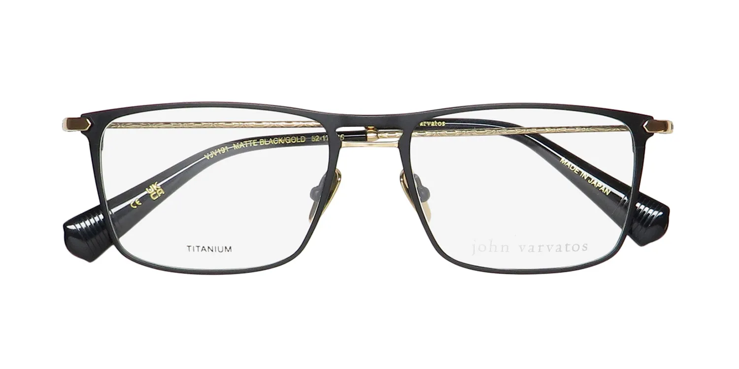 John Varvatos Vjv191 matte black / gold Eyeglasses Matte Black 52mm 2