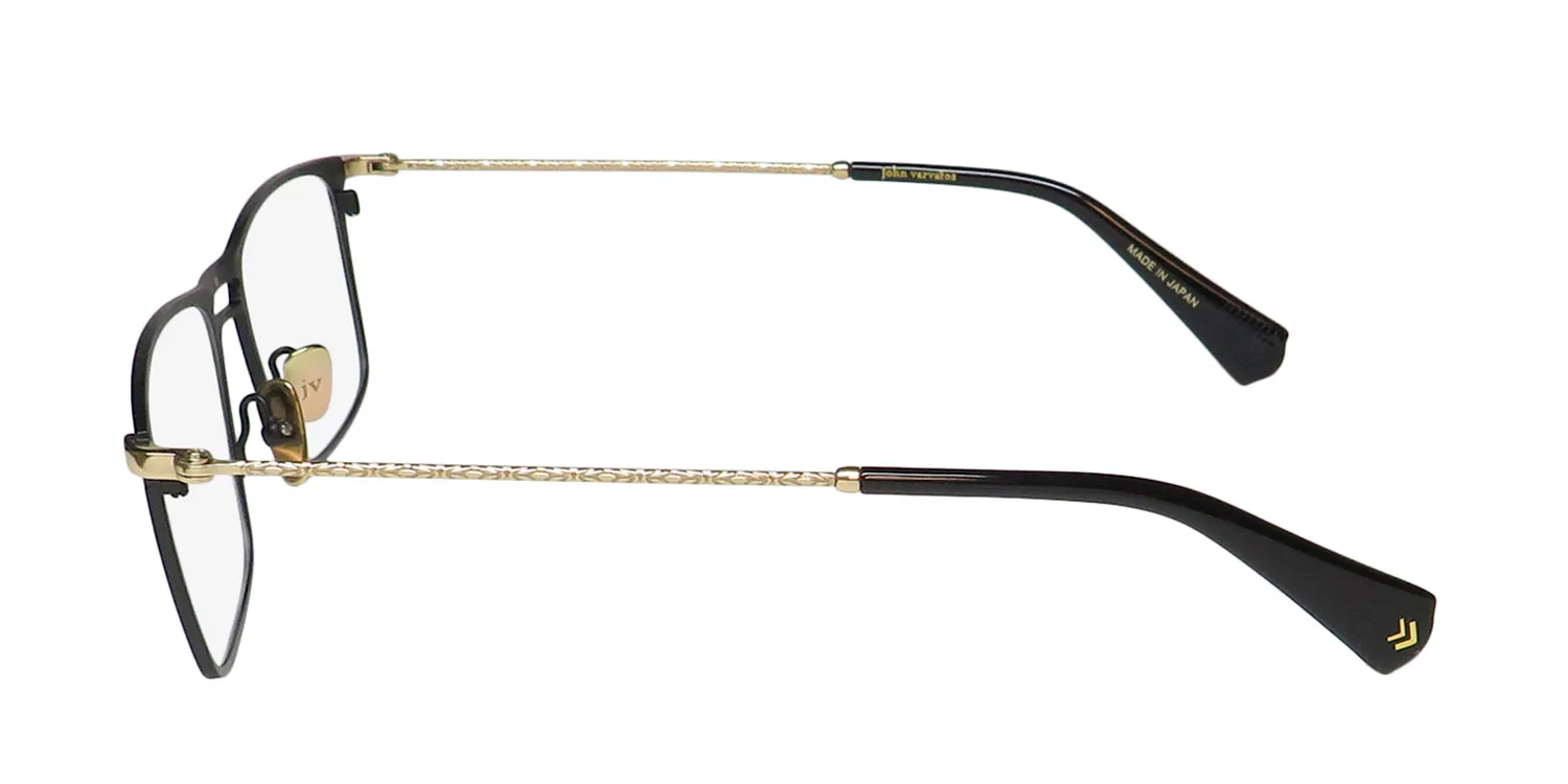 John Varvatos Vjv191 matte black / gold Eyeglasses Matte Black 52mm 4