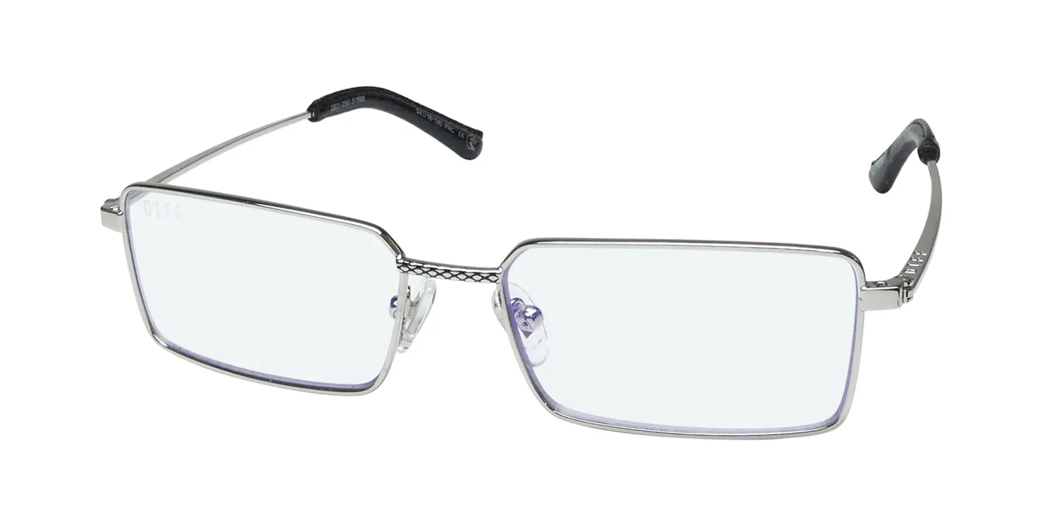 Diff 0561 Slytherin Harry Potter Blue Light Lens si Eyeglasses Silver 54mm
