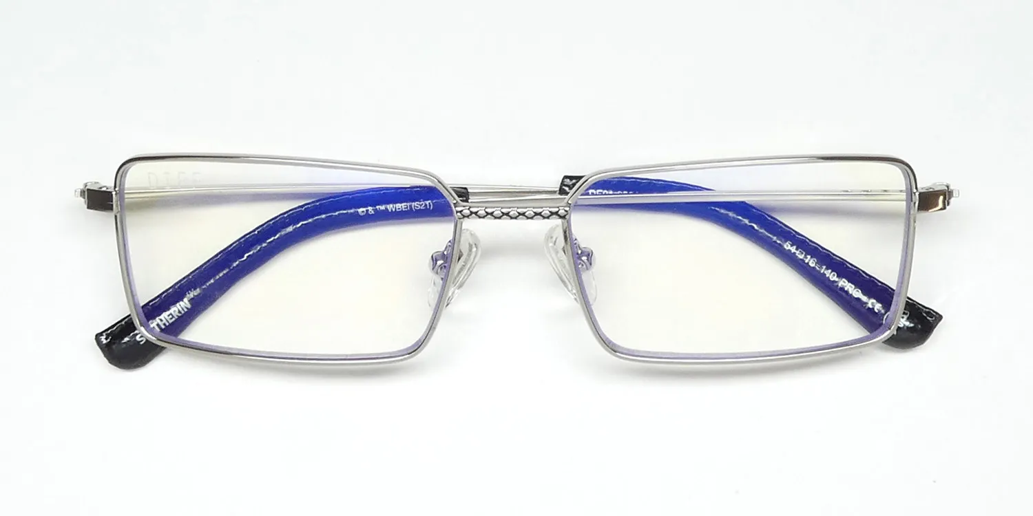 Diff 0561 Slytherin Harry Potter Blue Light Lens si Eyeglasses Silver 54mm 2
