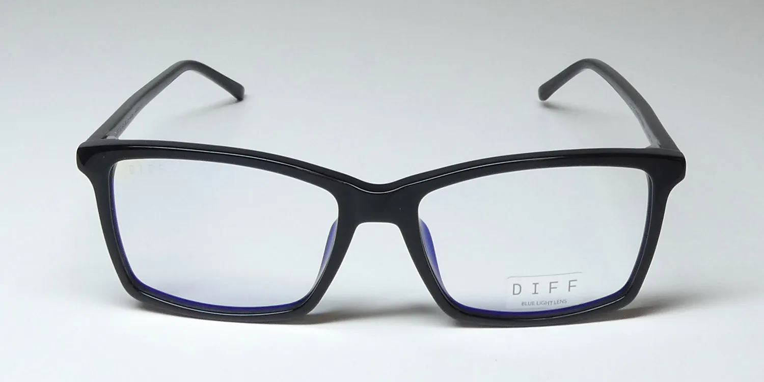 Diff Connor Blue Light Lens bk Eyeglasses Black 55mm 3