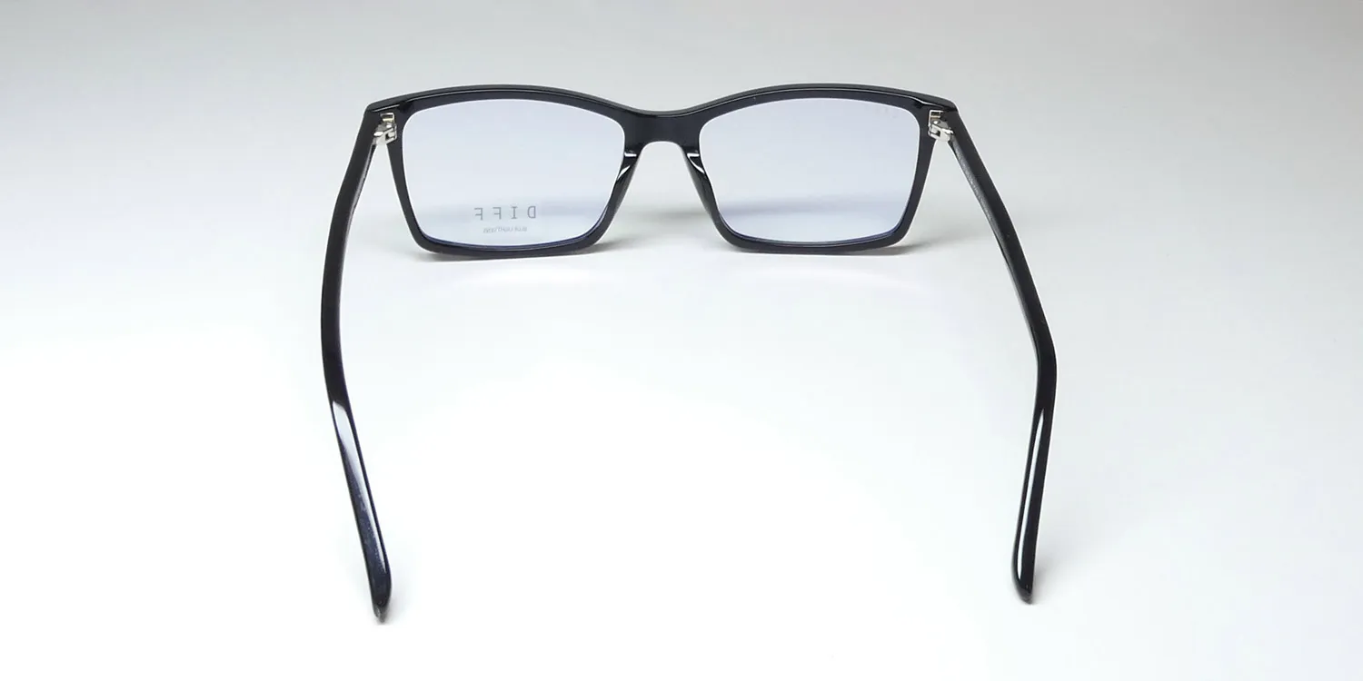 Diff Connor Blue Light Lens bk Eyeglasses Black 55mm 5