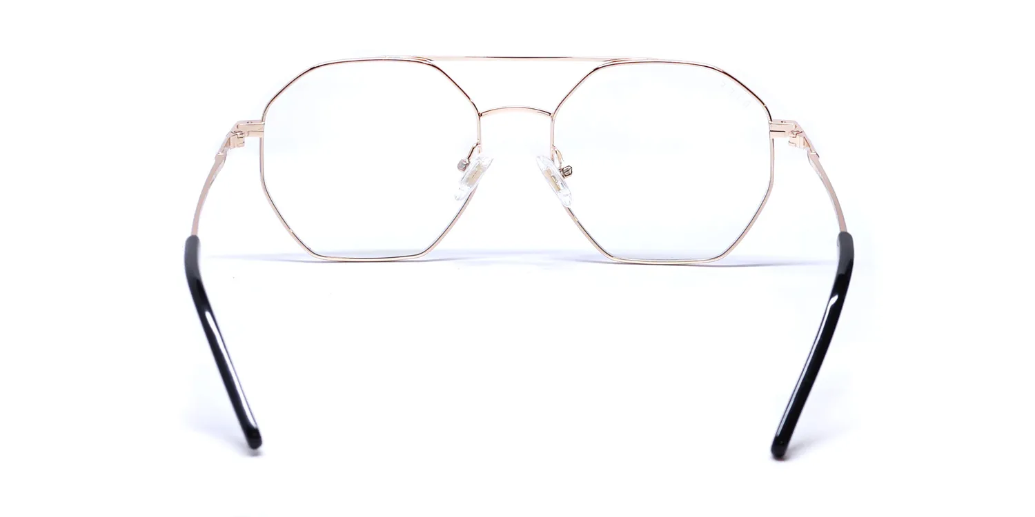Diff Eastyn Blue Light Lens gd Eyeglasses Gold 54mm 5