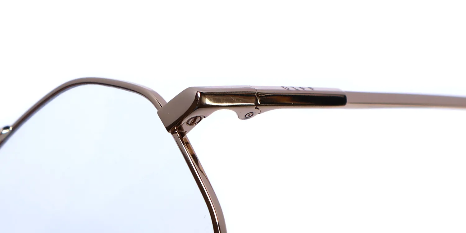 Diff Eastyn Blue Light Lens gd Eyeglasses Gold 54mm 6