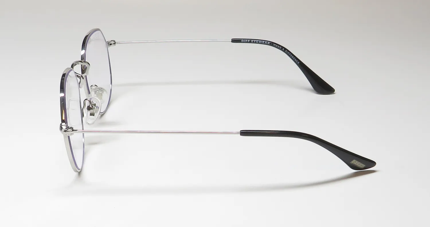 Diff James Blue Light Lens sv Eyeglasses Silver 50mm 4