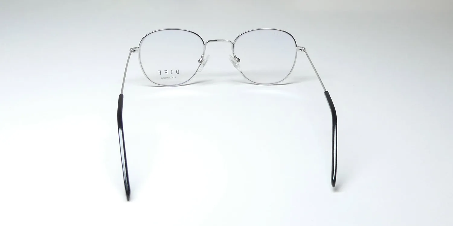 Diff Sage Blue Light Lens sil Eyeglasses Silver 47mm 4