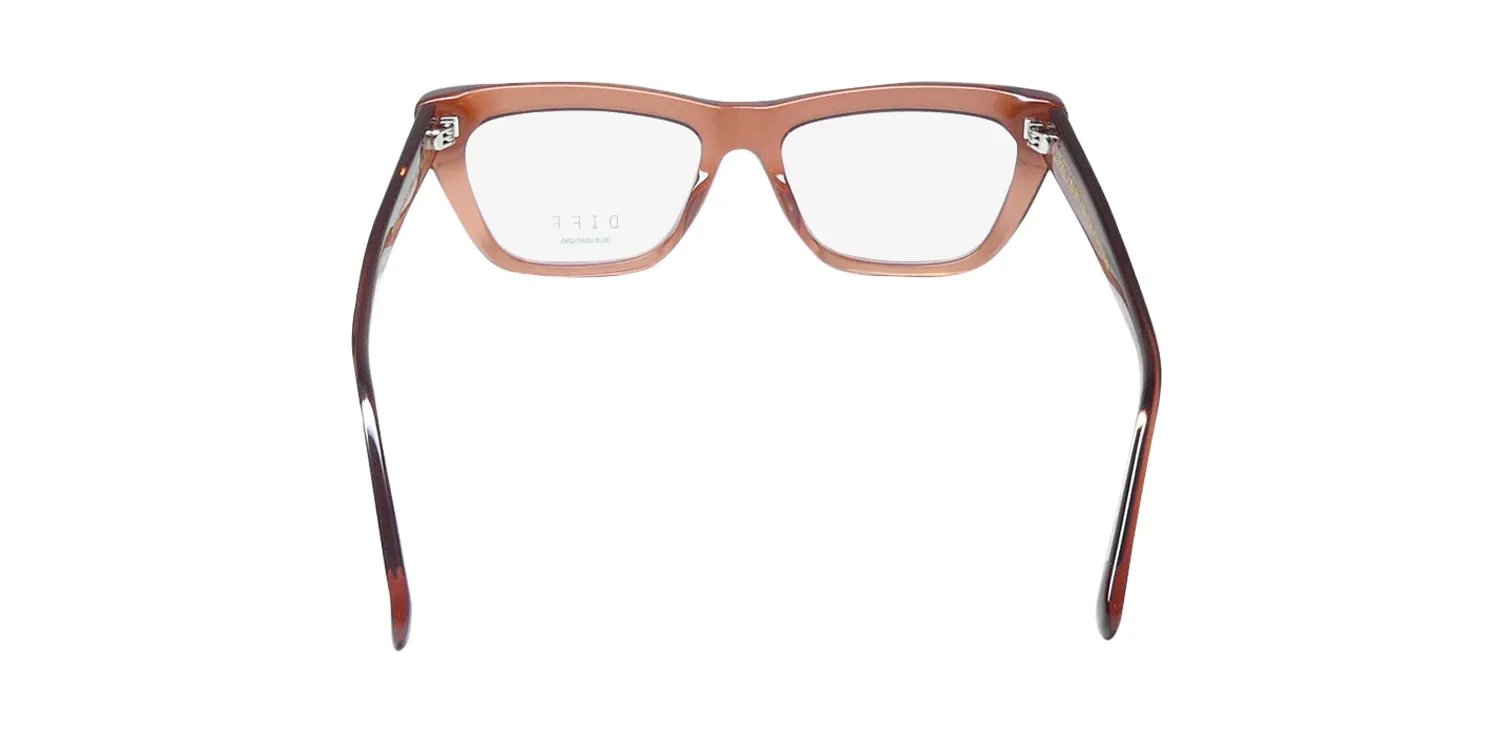 Diff 0592 Nadia Blue Light Lens dbr Eyeglasses Dusk Brown Crystal 54mm 5