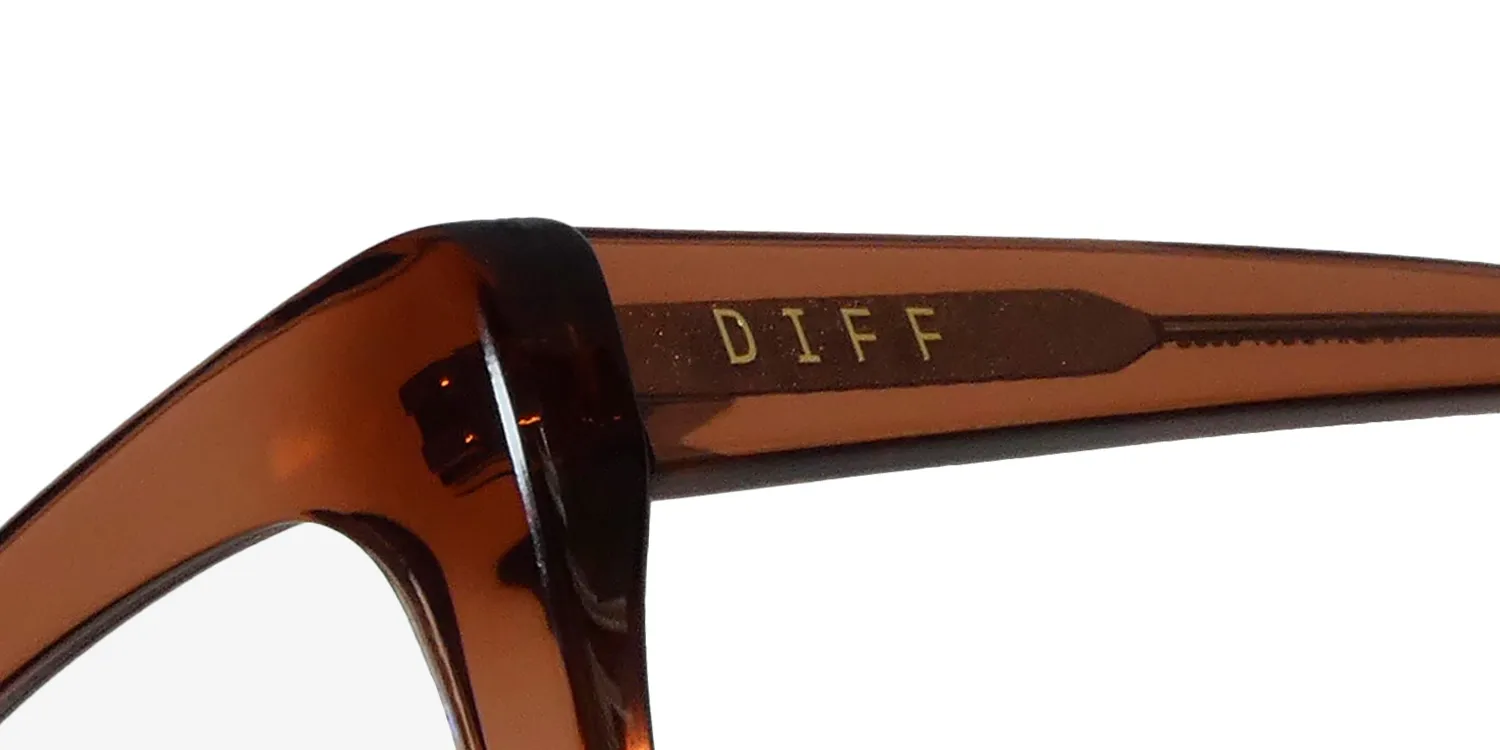 Diff 0592 Nadia Blue Light Lens dbr Eyeglasses Dusk Brown Crystal 54mm 6