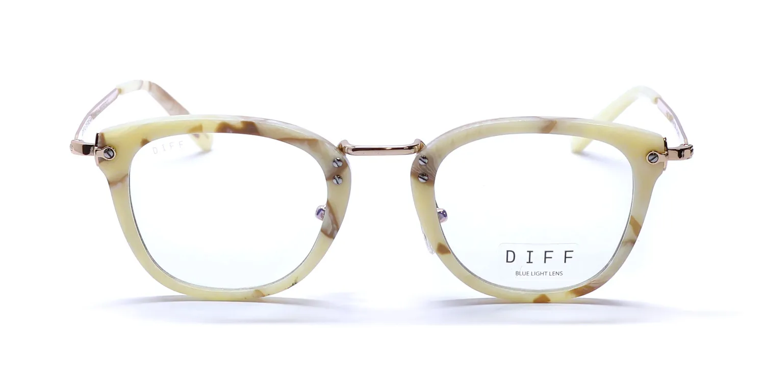 Diff Rue Blue Light Lens hy Eyeglasses Milk 46mm 3