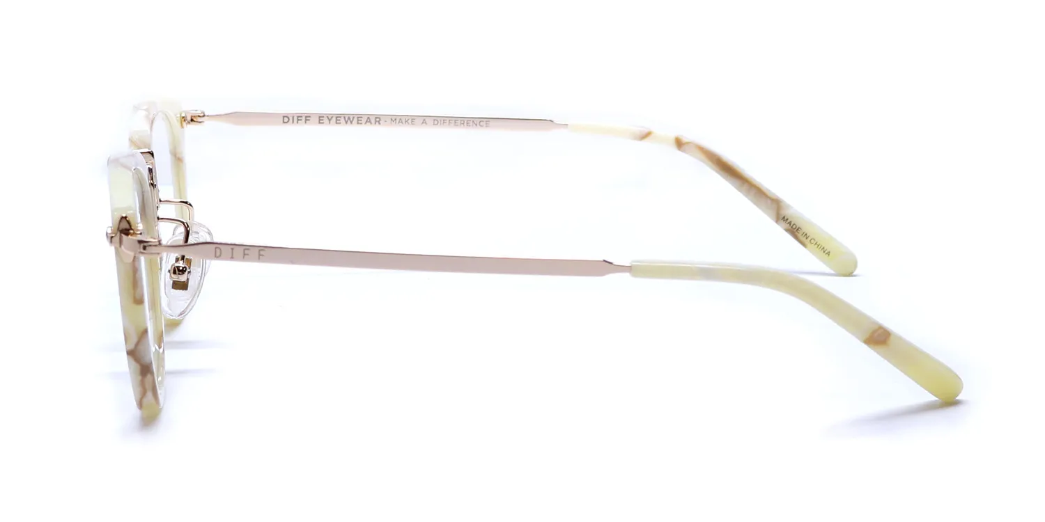 Diff Rue Blue Light Lens hy Eyeglasses Milk 46mm 4
