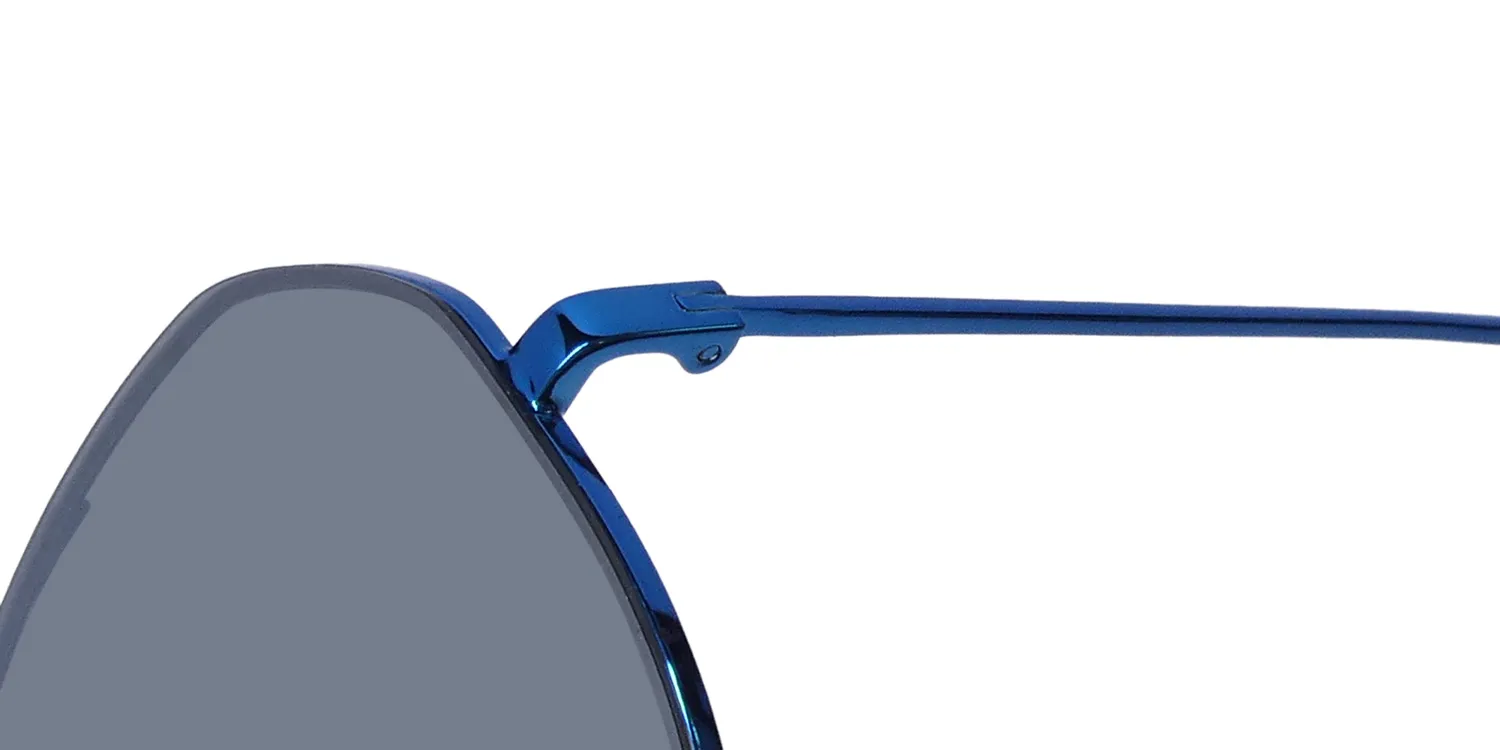 Diff 0476 Captain America 0ble Sunglasses Shiny Blue 61mm 6