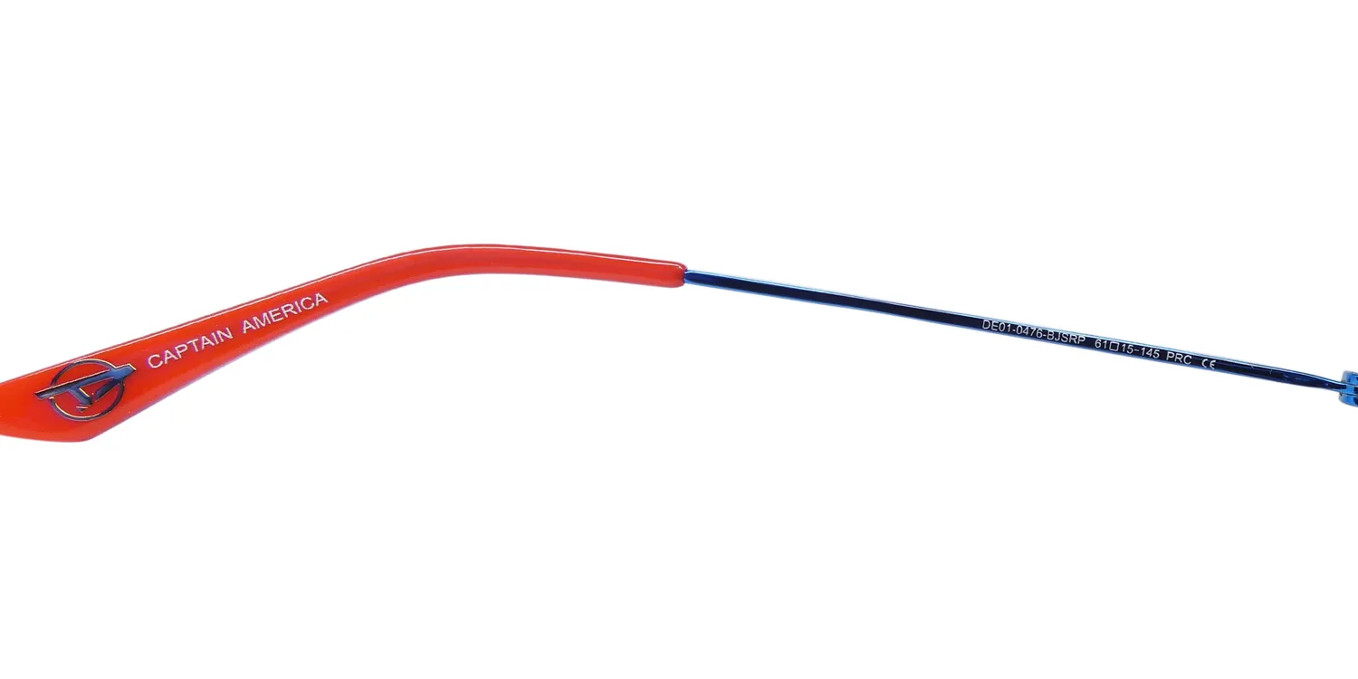 Diff 0476 Captain America 0ble Sunglasses Shiny Blue 61mm 8
