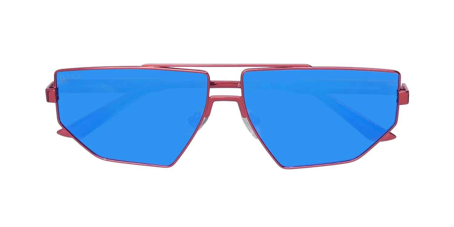 Diff Galactic Heroes 0red Sunglasses Galactic Red 61mm Unisex 2