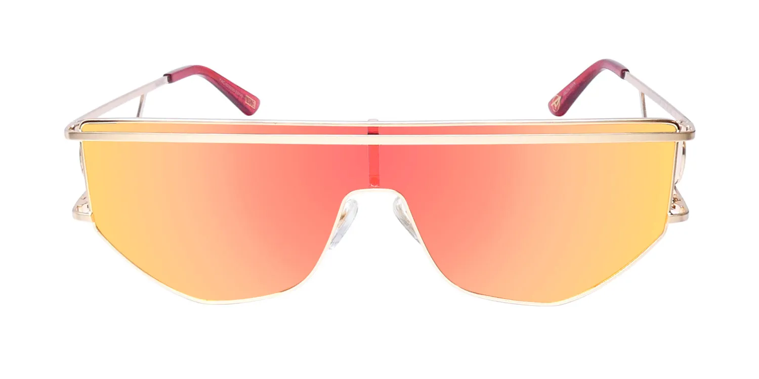 Diff 0474 Iron Men 679n Sunglasses Rush Gold 35mm Unisex 3