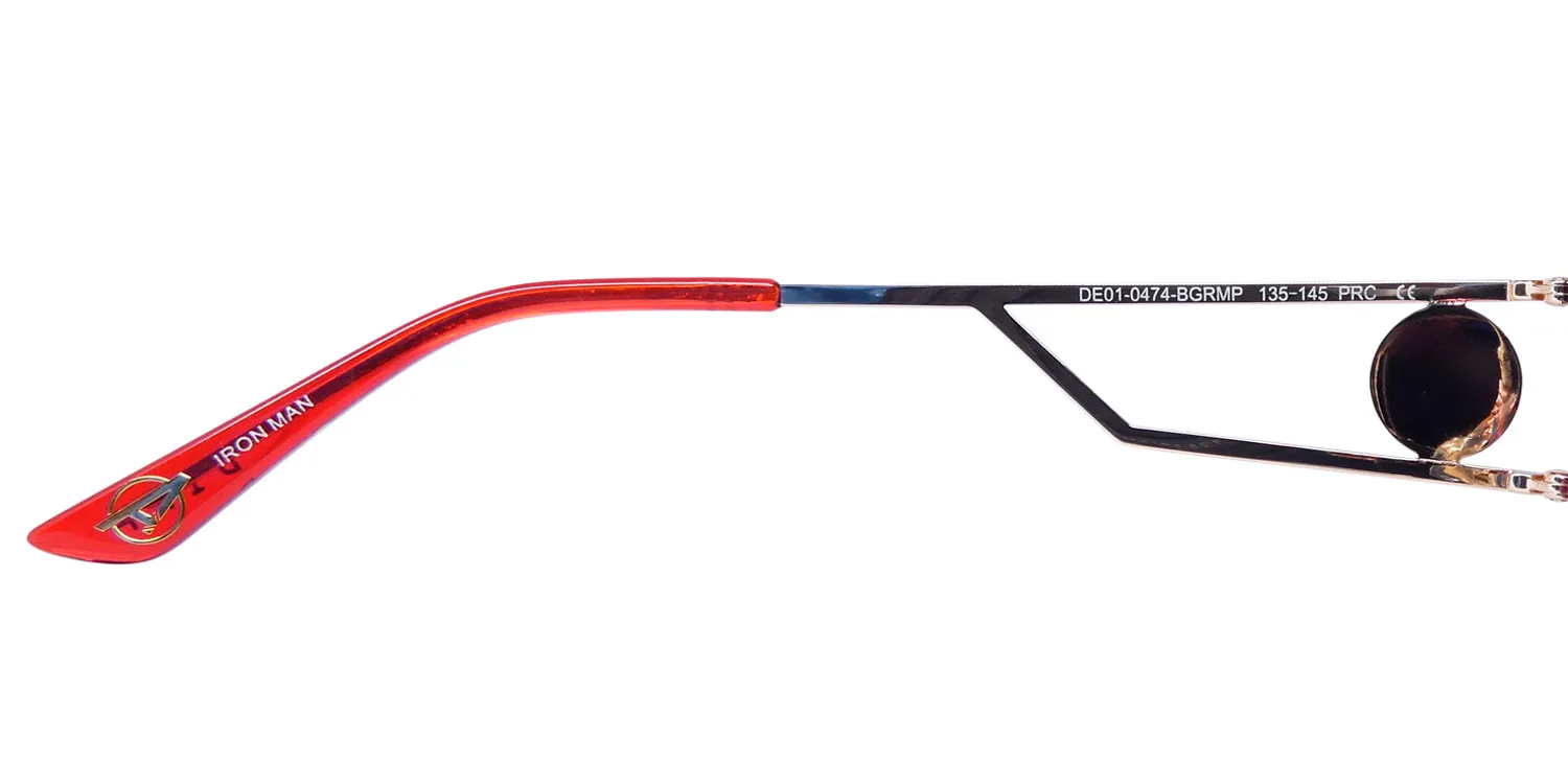Diff 0474 Iron Men 679n Sunglasses Rush Gold 35mm Unisex 8