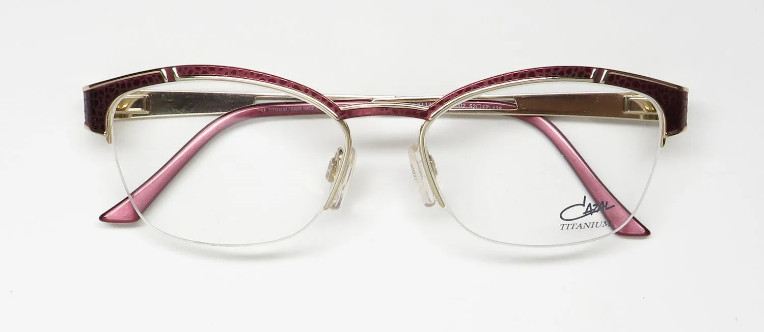 Cazal 1229 002 Eyeglasses Bordeaux 52mm 2