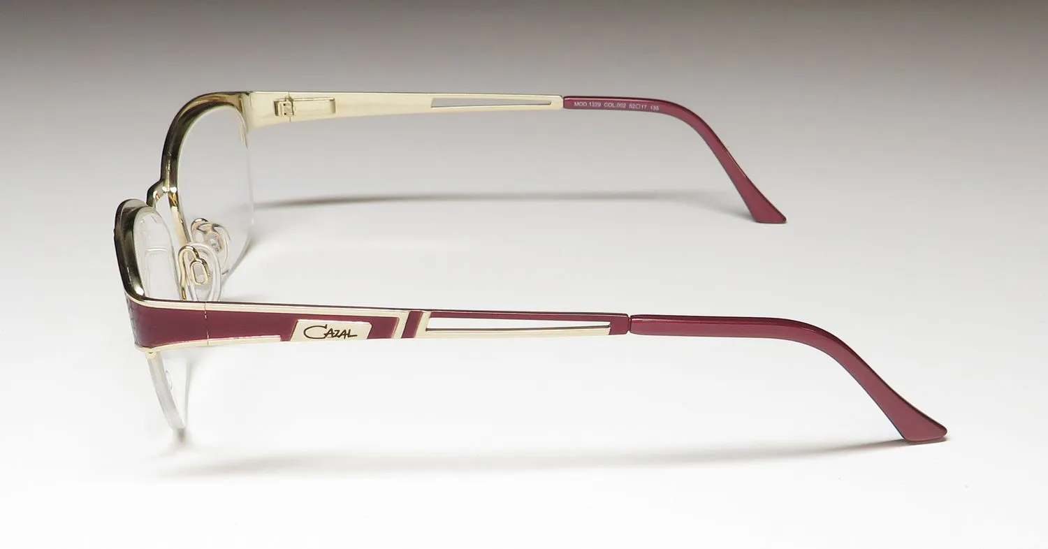 Cazal 1229 002 Eyeglasses Bordeaux 52mm 4