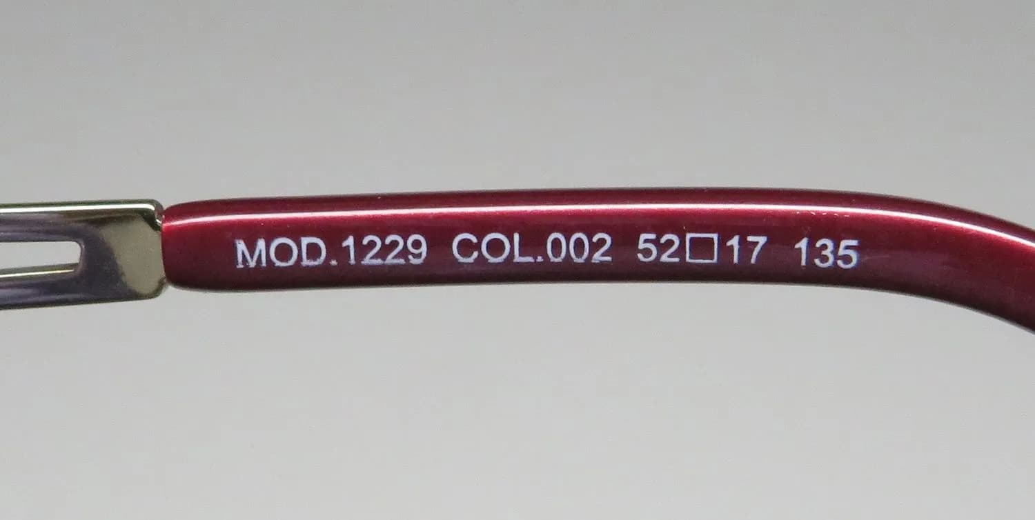 Cazal 1229 002 Eyeglasses Bordeaux 52mm 7