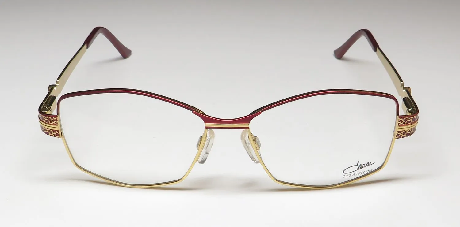 Cazal 1253 002 Eyeglasses Bordeaux 53mm Unisex 3
