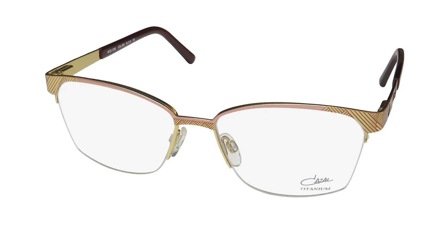 Cazal 1258 002 Eyeglasses Gold 55mm