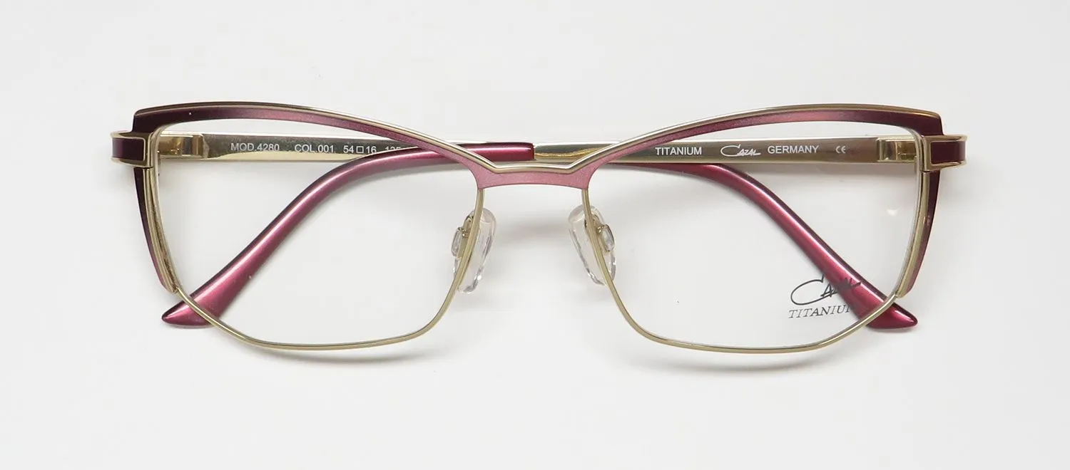 Cazal 4280 001 Eyeglasses Bordeaux 54mm 2
