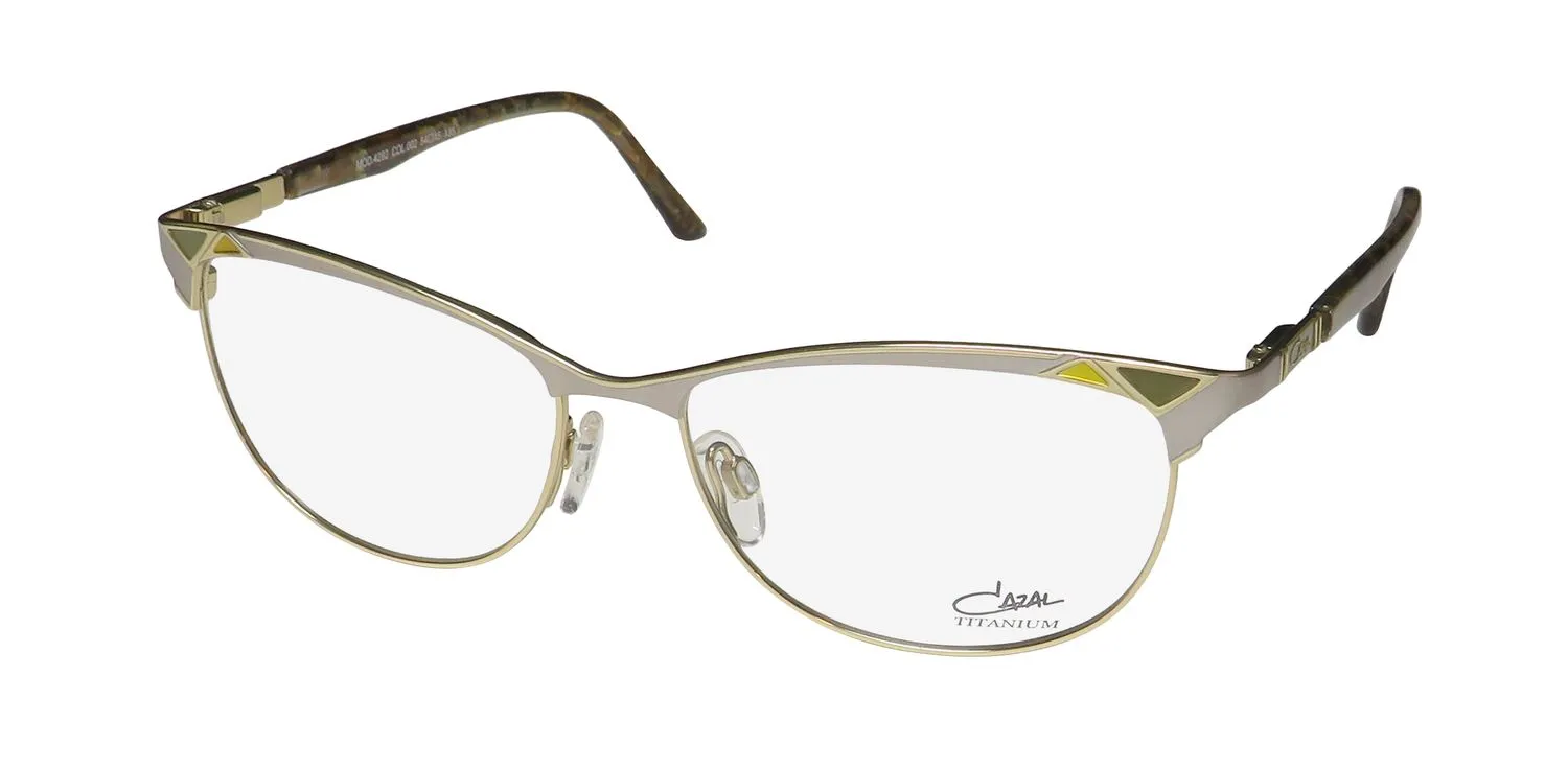 Cazal 4282 002 Eyeglasses Gold 54mm