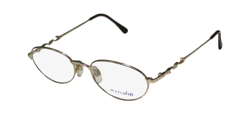 Marcolin 7191 462 Eyeglasses Shiny Gold 52mm