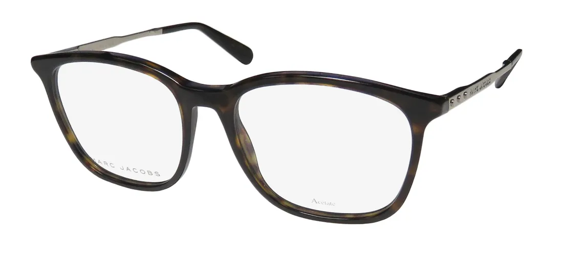 Marc Jacobs 602 aqt Eyeglasses Dark Havana Ltgld 53mm Unisex