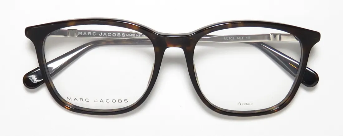 Marc Jacobs 602 aqt Eyeglasses Dark Havana Ltgld 53mm Unisex 2