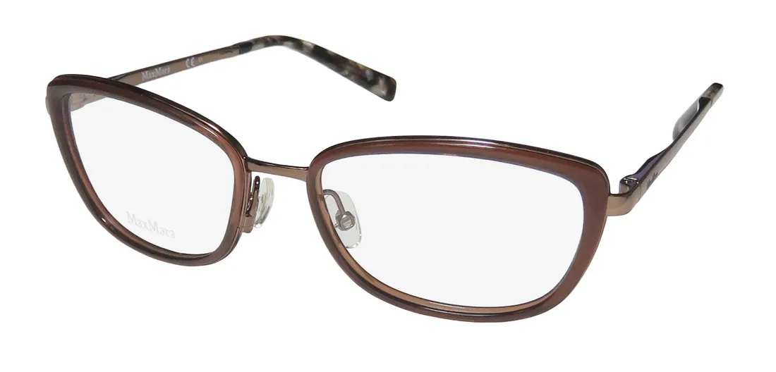 Max Mara 1234 doa Eyeglasses Shiny Brown 53mm