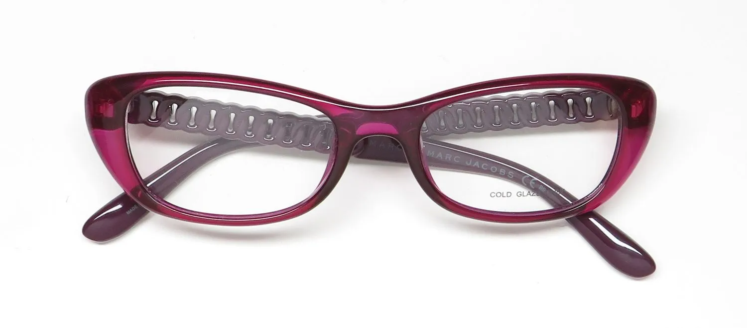 Marc Jacobs 569 dqt Eyeglasses Tranparent Lilac Violet 49mm 2