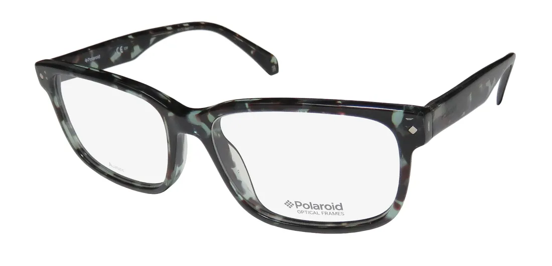 Polaroid D335 ack Eyeglasses Black 53mm Unisex