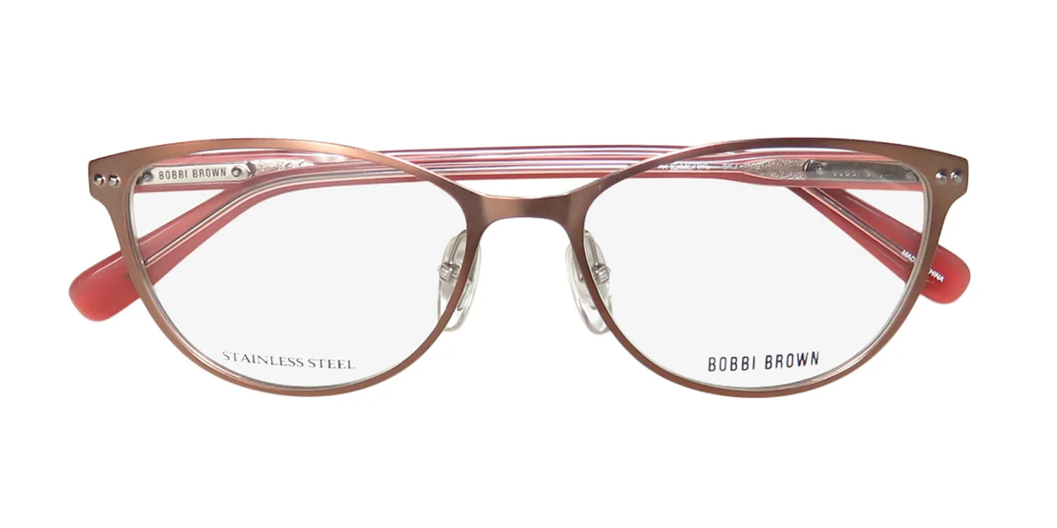 Bobbi Brown The Meryl 8kj Eyeglasses Coral Matter Red 53mm 2